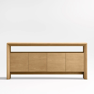 Baja 72" Natural Oak Storage Media Console
