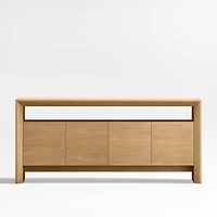 Baja 72" Natural Oak Storage Media Console
