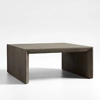 Baja Grey Oak Wood 40" Square Coffee Table