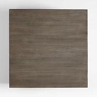 Baja Grey Oak Wood 40" Square Coffee Table