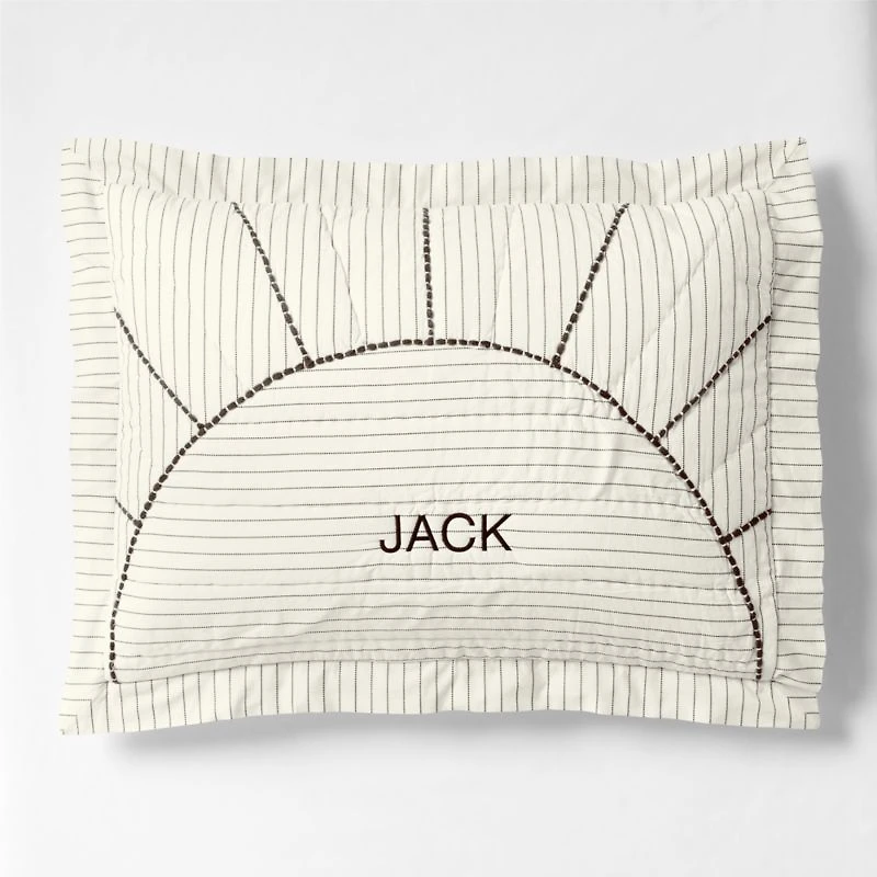 Baja Sunset Yarn Dye Organic Cotton Kids Pillow Sham