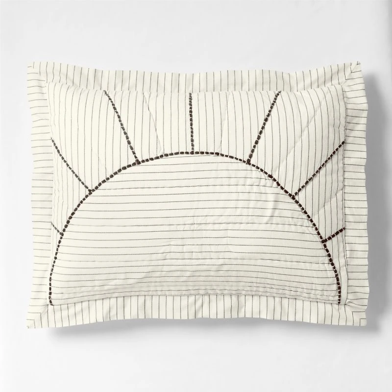 Baja Sunset Yarn Dye Organic Cotton Kids Pillow Sham