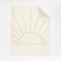 Baja Sunset Yarn Dye Organic Cotton Kids Twin Quilt