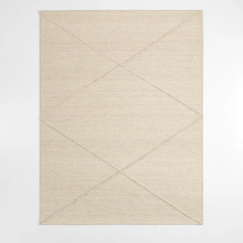 Balmoral Wool Hand-Tufted Beige Area Rug 6'x9'