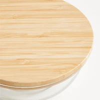 Extra-Small Glass Mixing Bowl with Bamboo Lid
