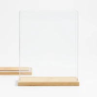 Rectangular Acrylic Kitchen Pantry Storage Container with Bamboo Lid