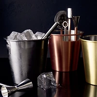 Stainless Steel Bar Tool Set with Gold Finish