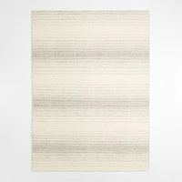 Barcelona Wool Handwoven Grey Ivory Area Rug 10'x14'