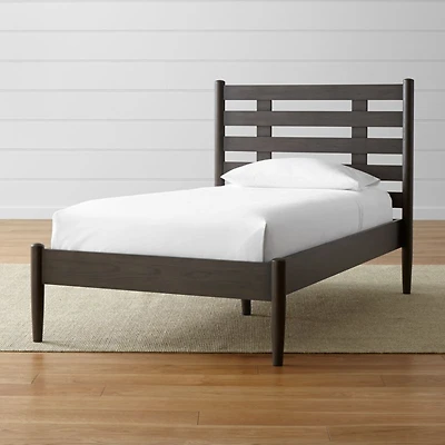 Barnes Smoke Brown Twin Bed
