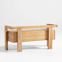 Baro Wood Entryway Storage Bench