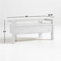 Baro Wood Entryway Storage Bench