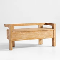 Baro Wood Entryway Storage Bench