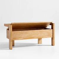 Baro Wood Entryway Storage Bench