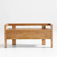 Baro Wood Entryway Storage Bench