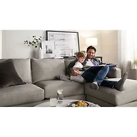 Barrett II 91" Reversible Storage Chaise Lounge Sectional Sofa