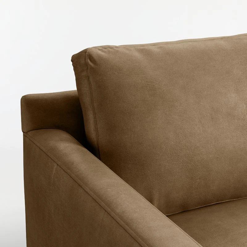 Barrett II 91" Leather Track Arm Sofa