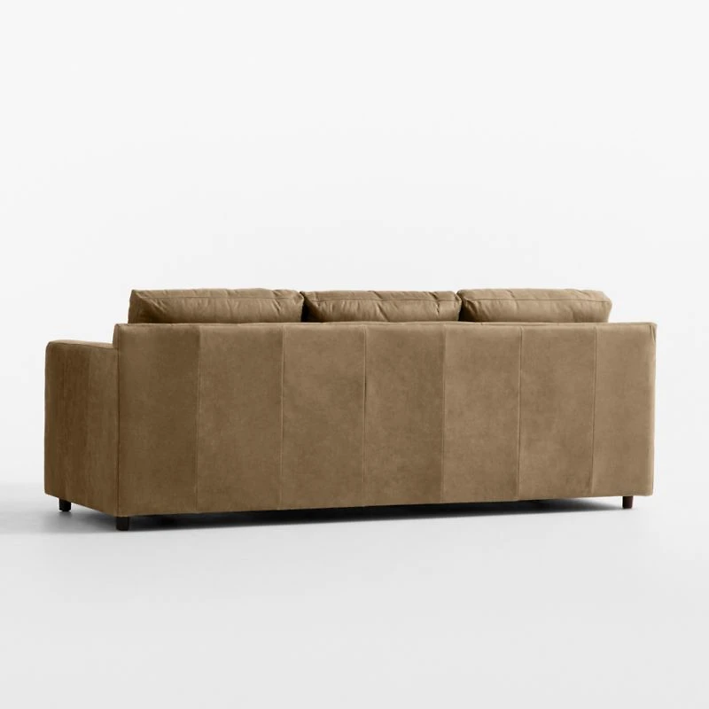 Barrett II 91" Leather Track Arm Sofa