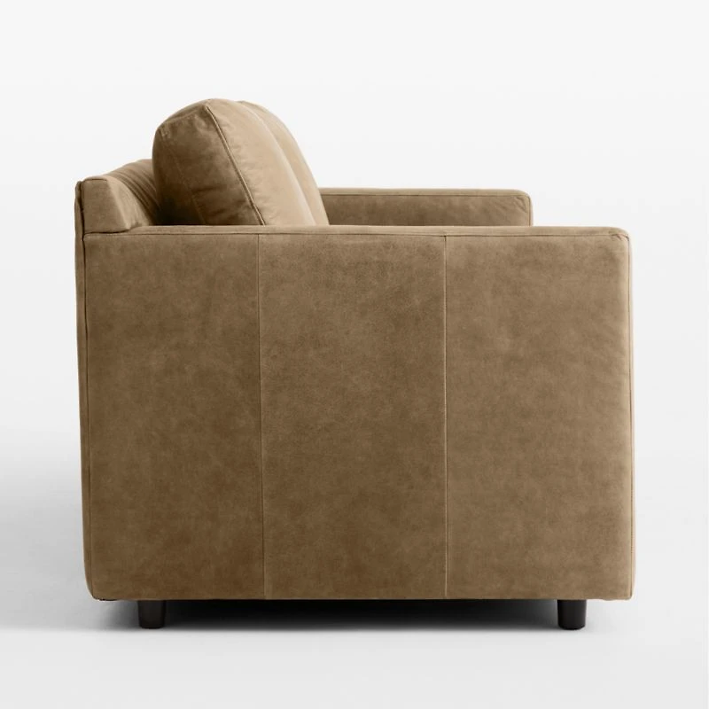 Barrett II 91" Leather Track Arm Sofa