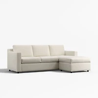 Barrett II 91" Reversible Storage Chaise Lounge Sectional Sofa