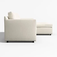 Barrett II 91" Reversible Storage Chaise Lounge Sectional Sofa