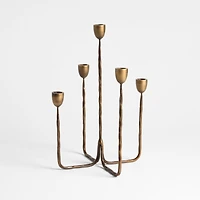 Barteau Antique Brass Candelabra