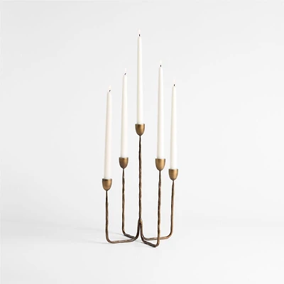 Barteau Antique Brass Candelabra