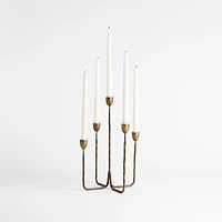 Barteau Antique Brass Candelabra