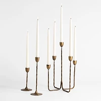 Barteau Antique Brass Candelabra