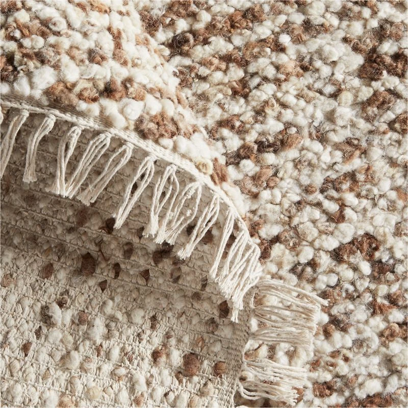 Basel Wool Hand-Knotted Beige Area Rug 6'x9'