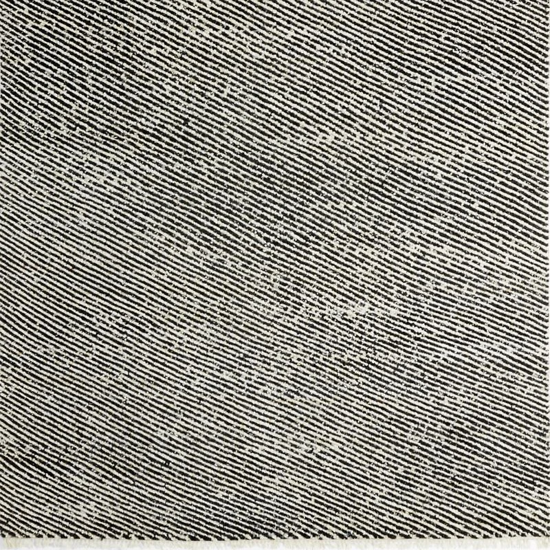 Basel Wool Hand-Knotted Black Area Rug 8'x10'