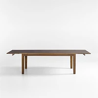 Basque 82"-118" Amber Solid Wood Extendable Dining Table