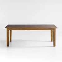 Basque 82"-118" Amber Solid Wood Extendable Dining Table