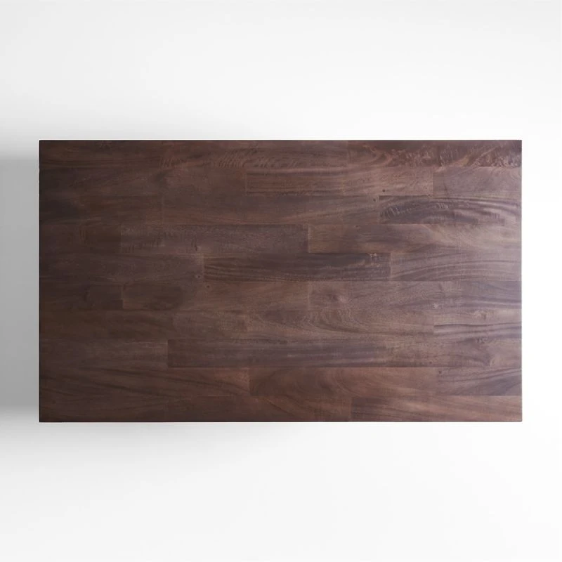 Basque 65" Charcoal Grey Solid Wood Dining Table