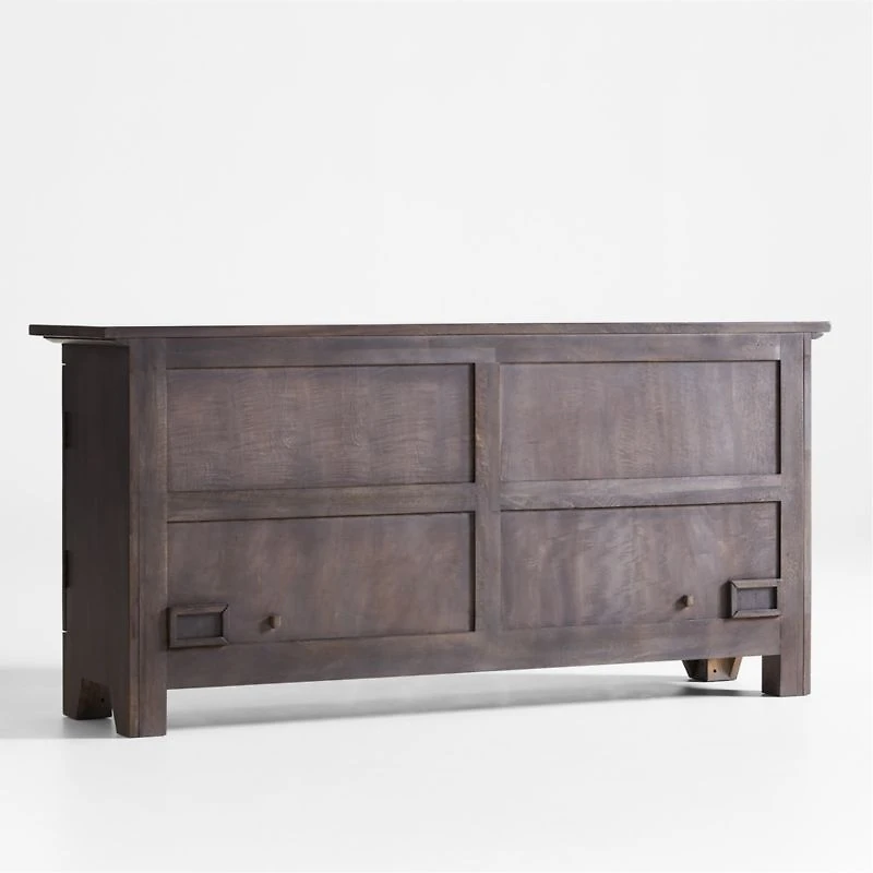 Basque 68" Charcoal Grey Wood Credenza