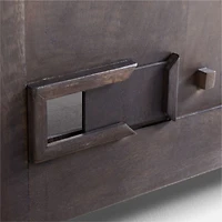 Basque 68" Charcoal Grey Wood Credenza