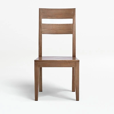 Basque Light Brown Solid Wood Dining Chair, Set of 4