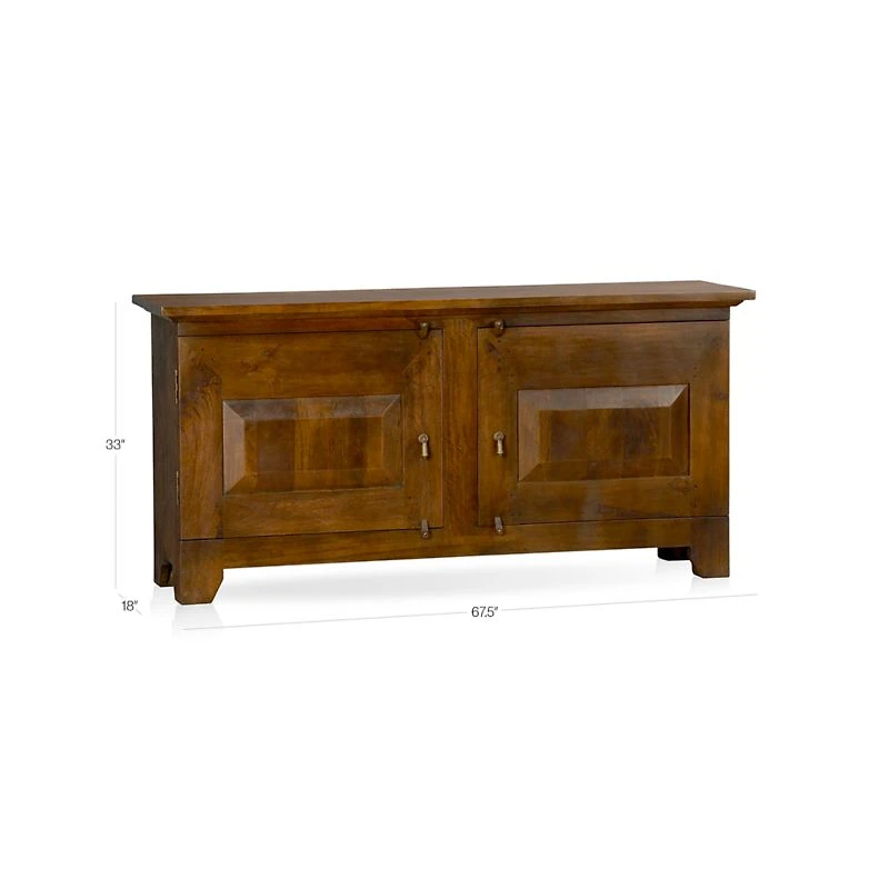 Basque 67.5" Honey Credenza