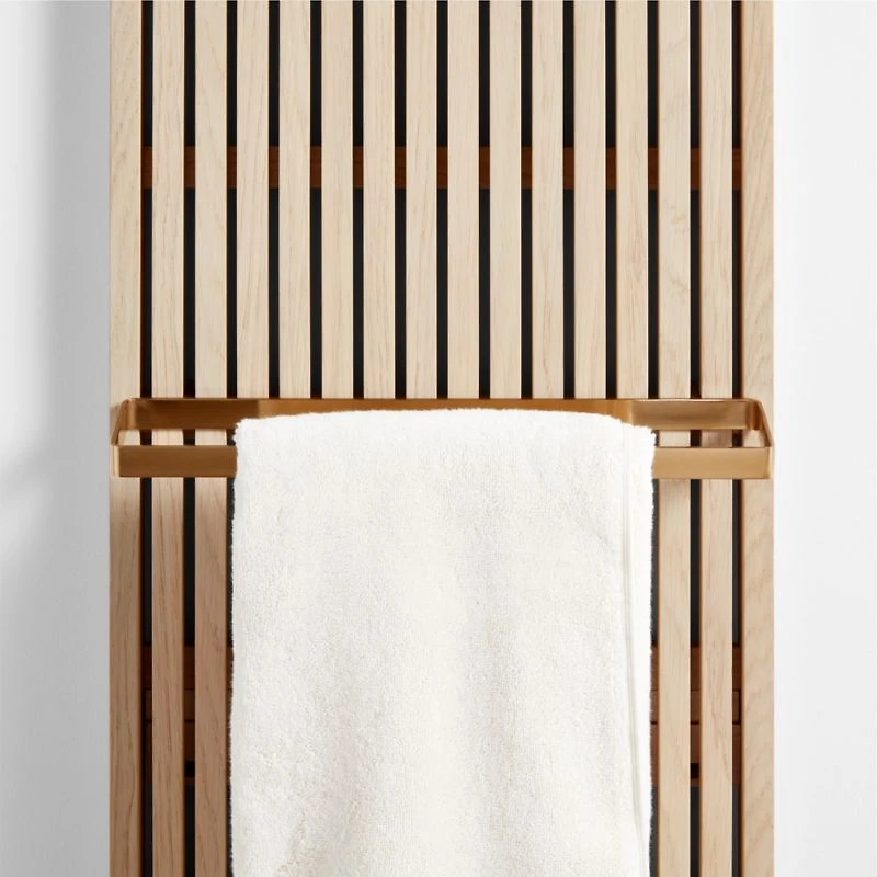 Batten 15" Brass Bath Towel Bar