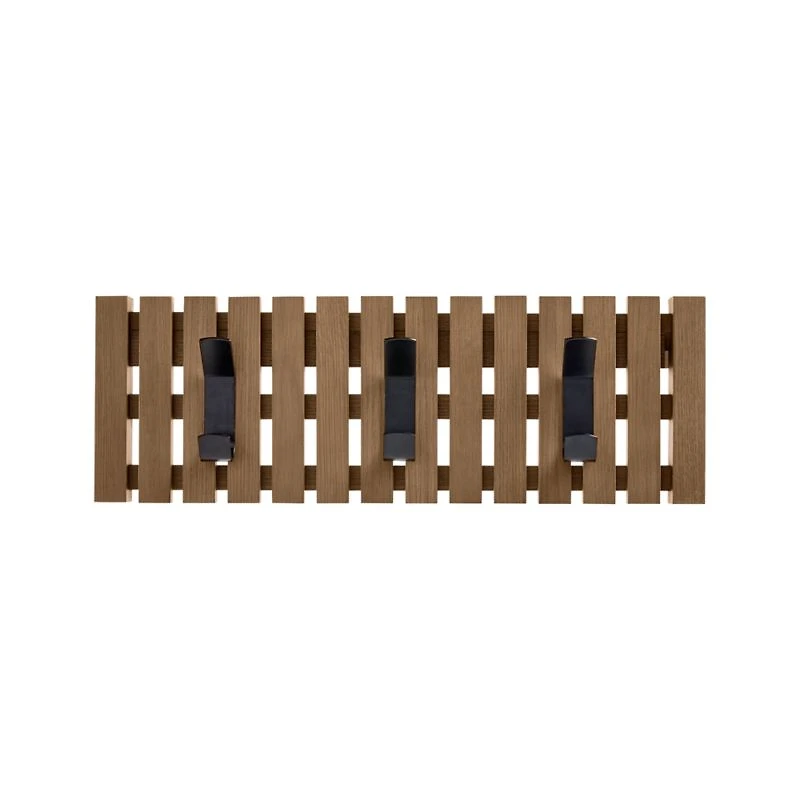 Batten Oak Mini Wall-Mounted Coat Rack
