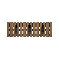 Batten Oak Mini Wall-Mounted Coat Rack