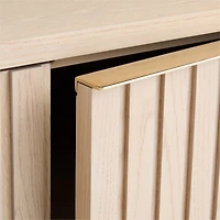 Batten 72" White Oak Storage Media Console