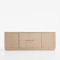 Batten 72" White Oak Storage Media Console