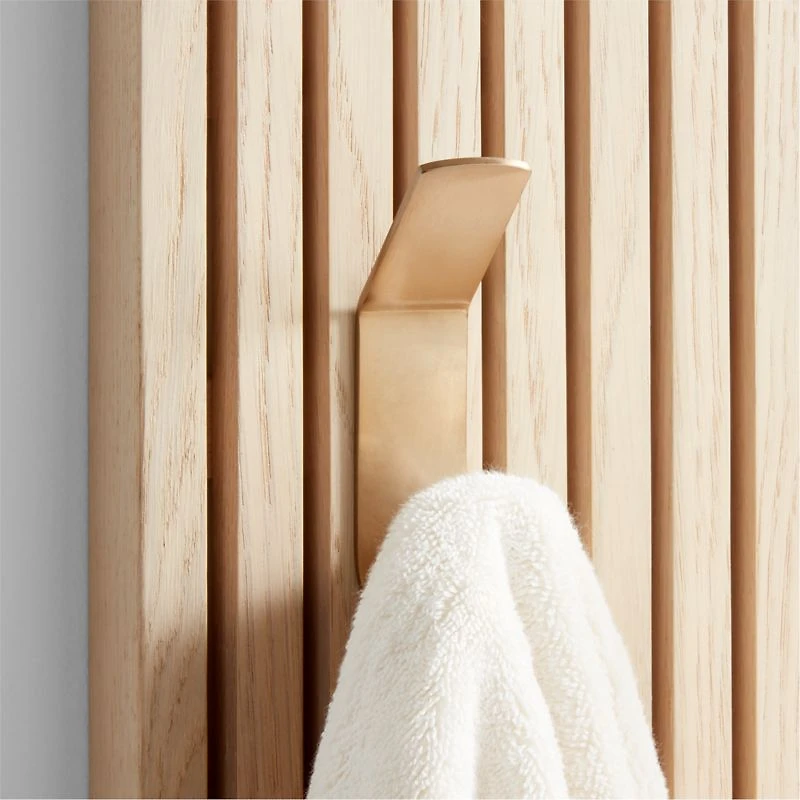 Batten Brass Bath Towel Hook