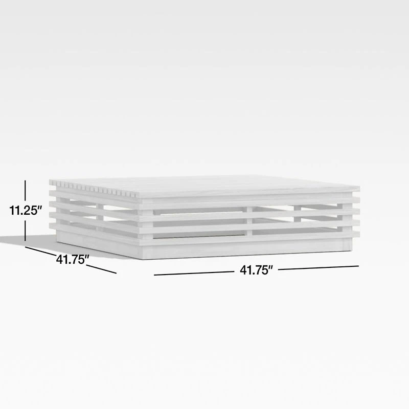 Batten Natural Teak Outdoor Coffee Table