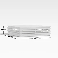 Batten Natural Teak Outdoor Coffee Table