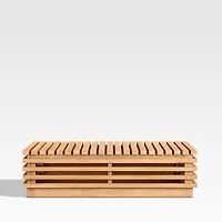 Batten Natural Teak Outdoor Coffee Table