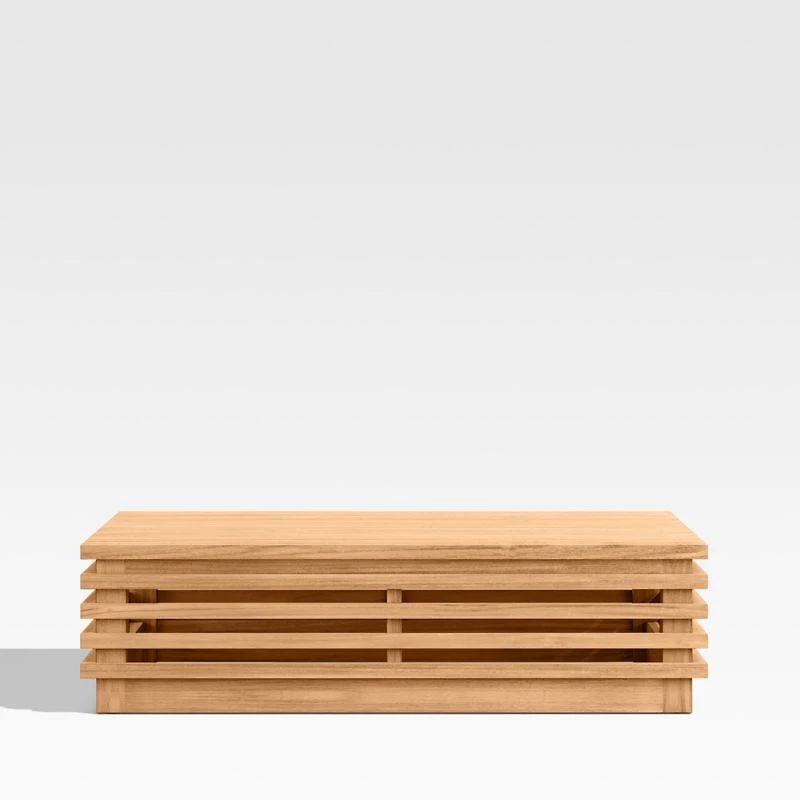 Batten Natural Teak Outdoor Coffee Table