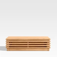 Batten Natural Teak Outdoor Coffee Table