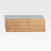 Batten 86"-110" Natural Teak Extendable Outdoor Dining Table
