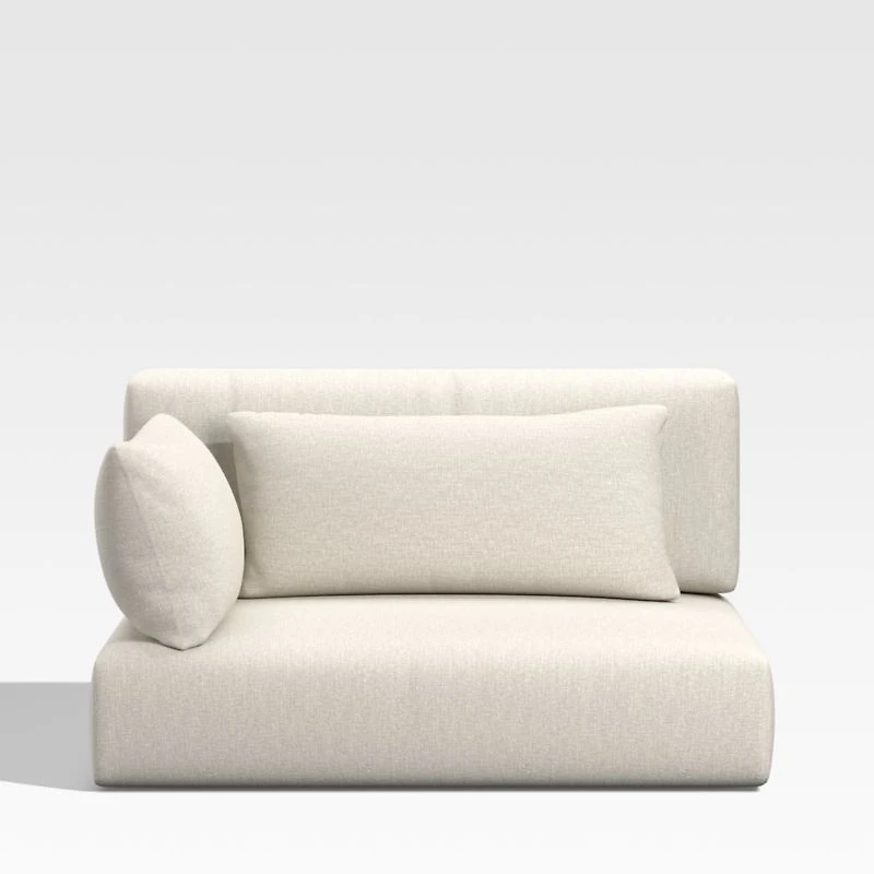 Batten Canvas Black Sunbrella ® Outdoor Sectional Chair Cushion